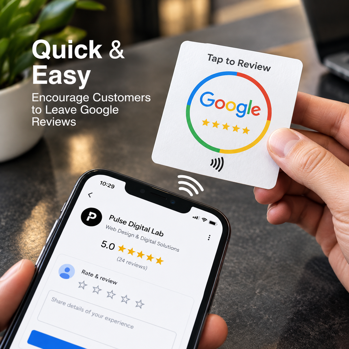 NFC Google Review Card